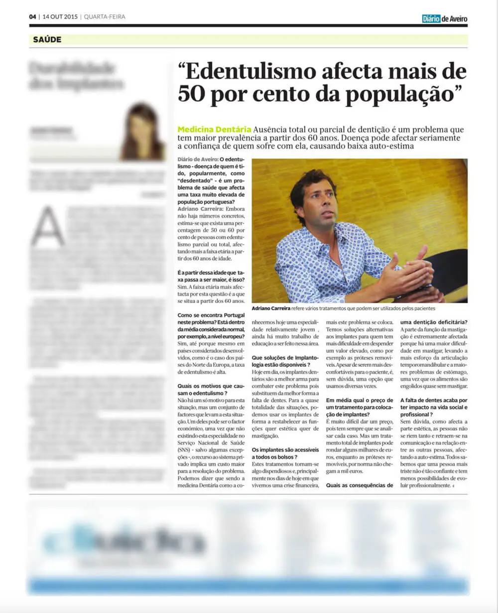 Entrevista – Caderno de Saúde, DA